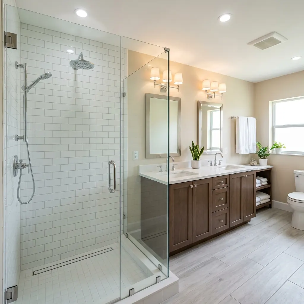 Spa-like bathroom remodel in Boca Raton