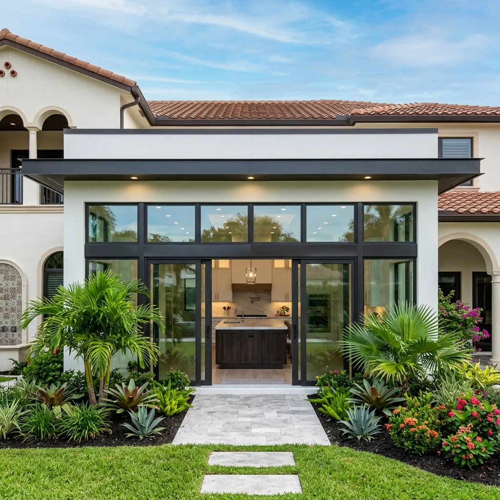 Rear bump-out addition exterior